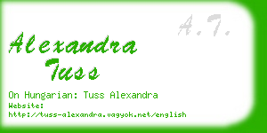 alexandra tuss business card